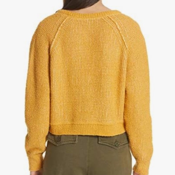 Free People Womens Cropped Knit Sweater - Picture 4 of 14